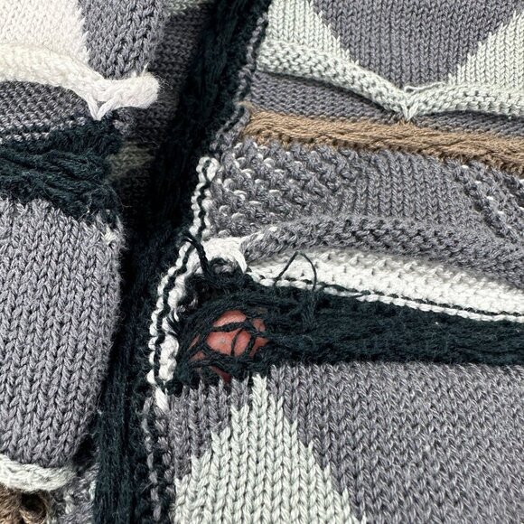 Vintage Coogi Men's Size XL Grey Australia Sweater Cotton - Picture 5 of 14